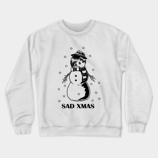 Emo Snowman Crewneck Sweatshirt by popcornpunk